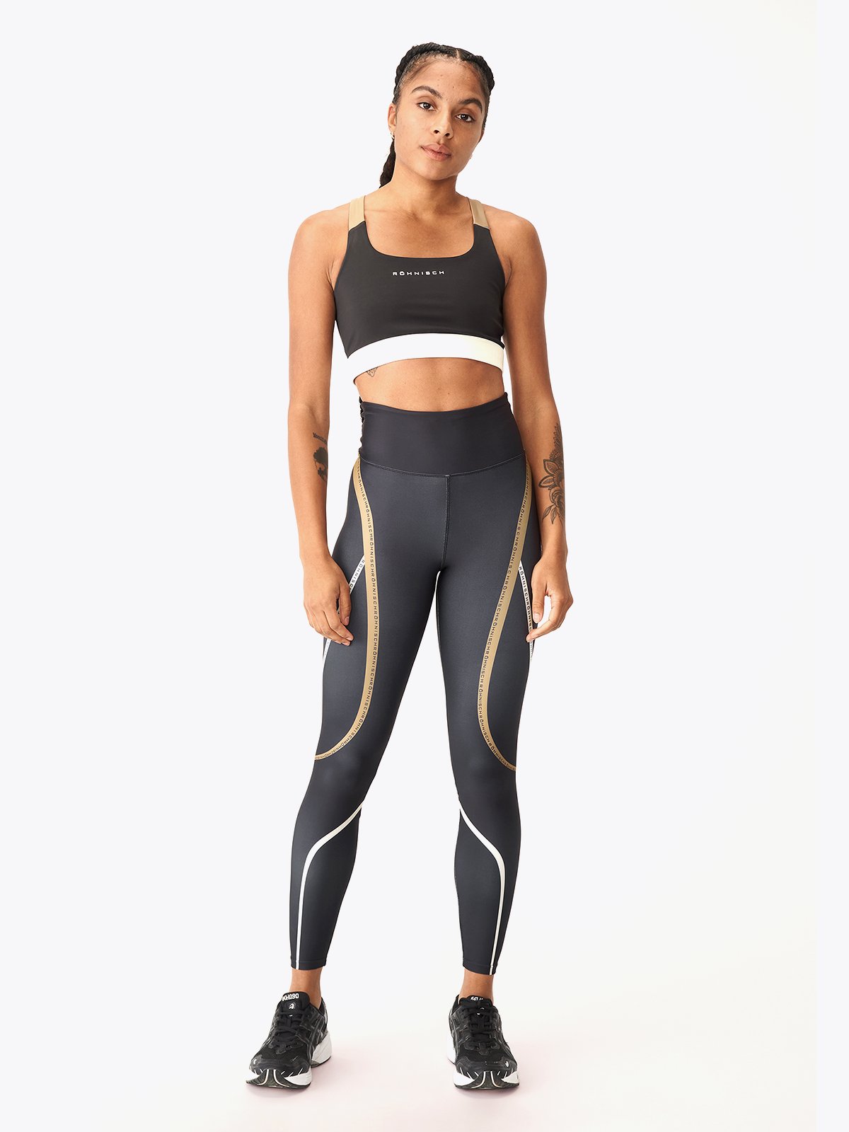 Röhnisch Wilma High Waist Sprint Tights Obsidian Black