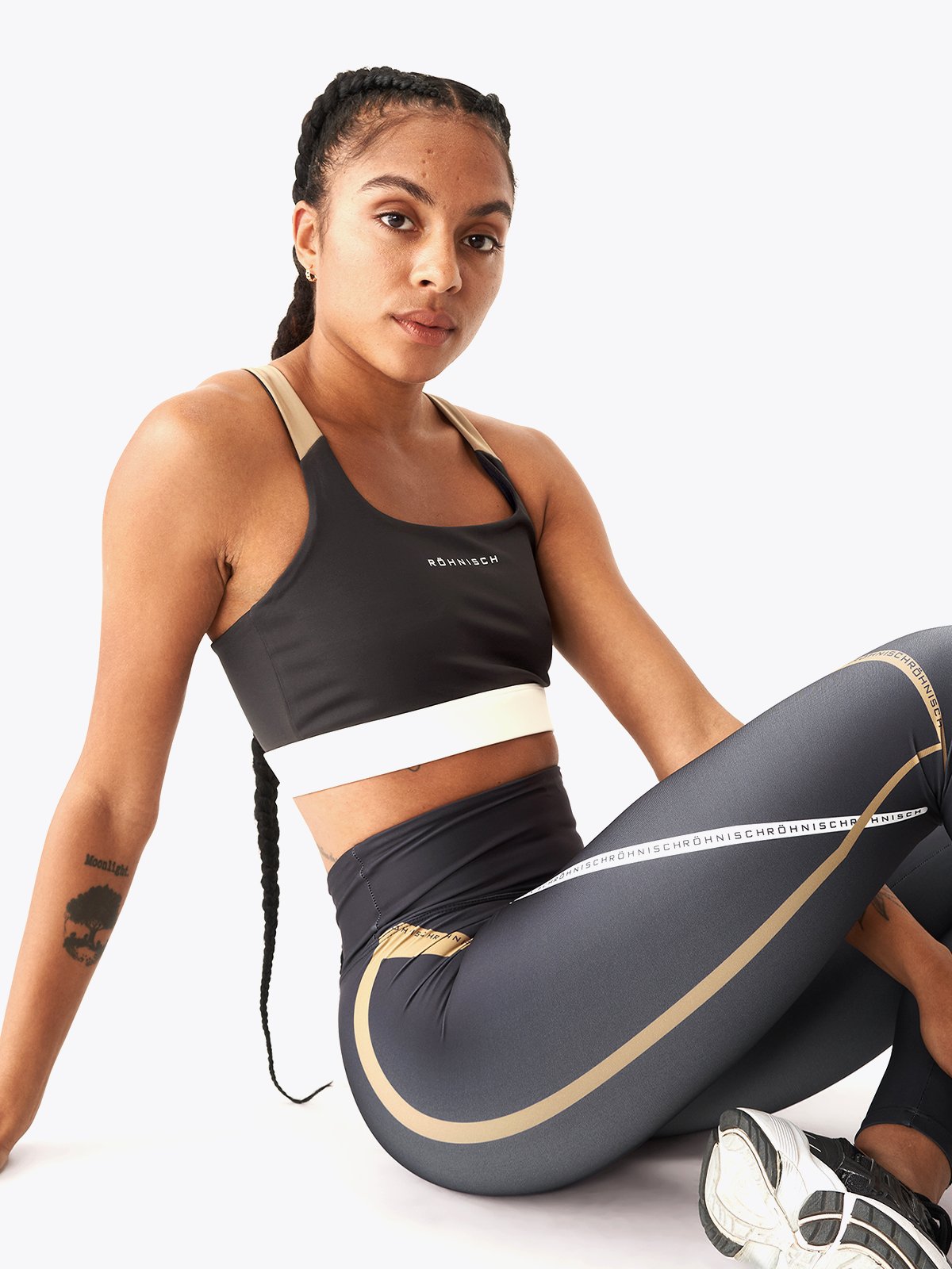 Röhnisch Wilma High Waist Sprint Tights Obsidian Black