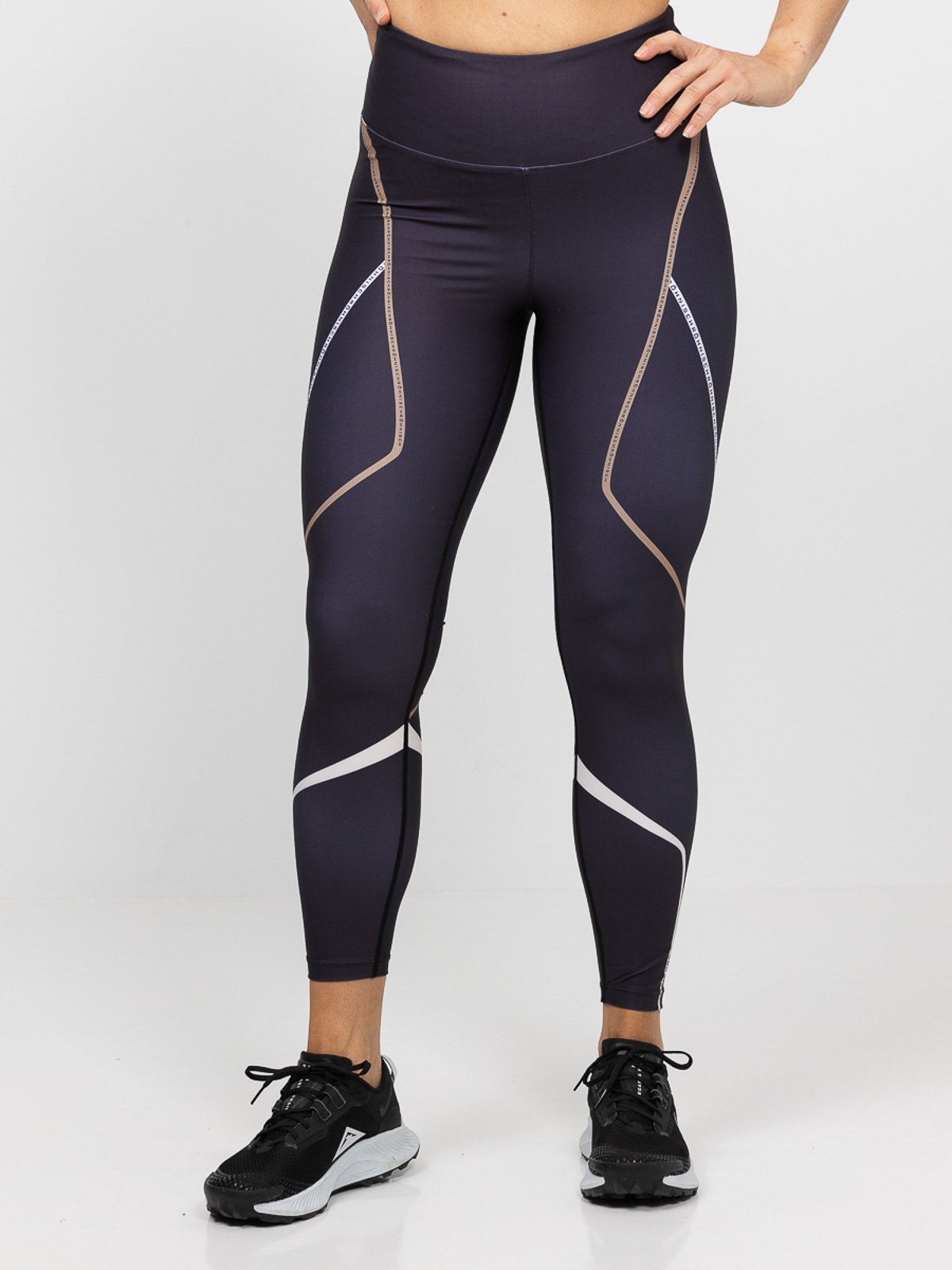 Röhnisch Wilma High Waist Sprint Tights Obsidian Black