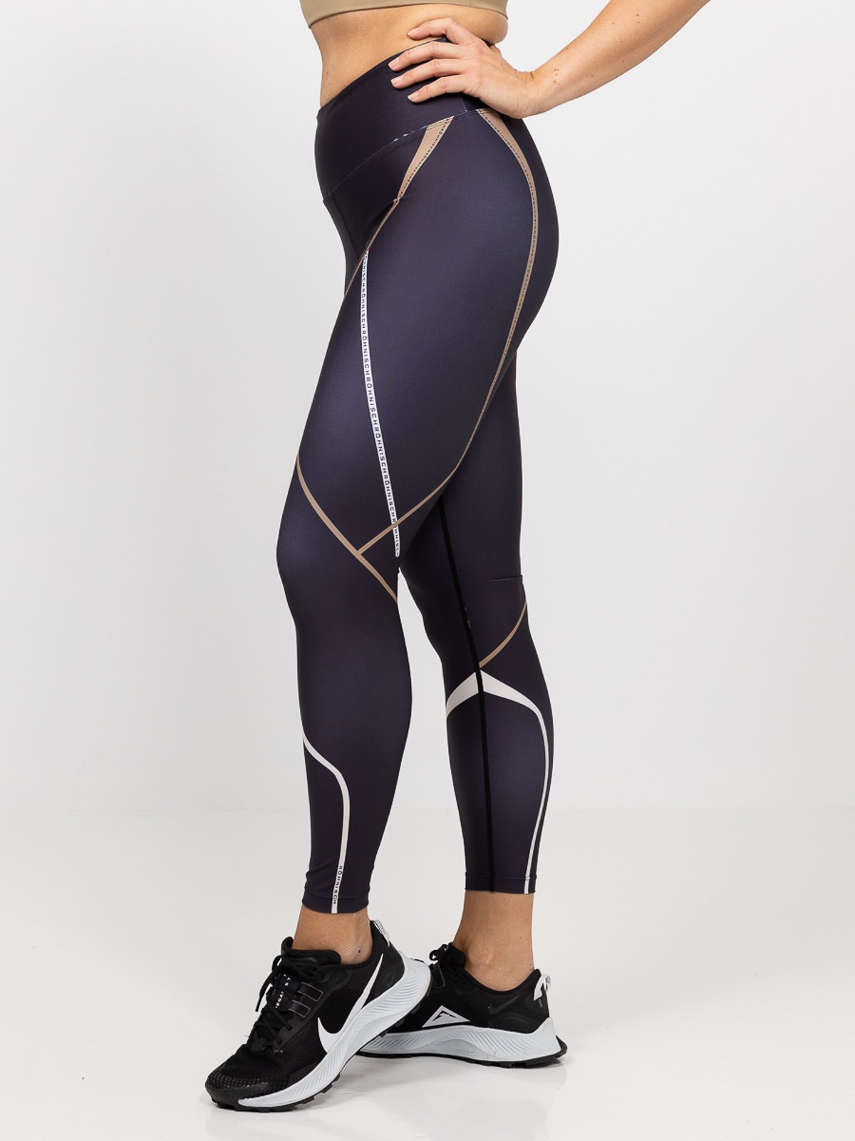 Röhnisch Wilma High Waist Sprint Tights Obsidian Black