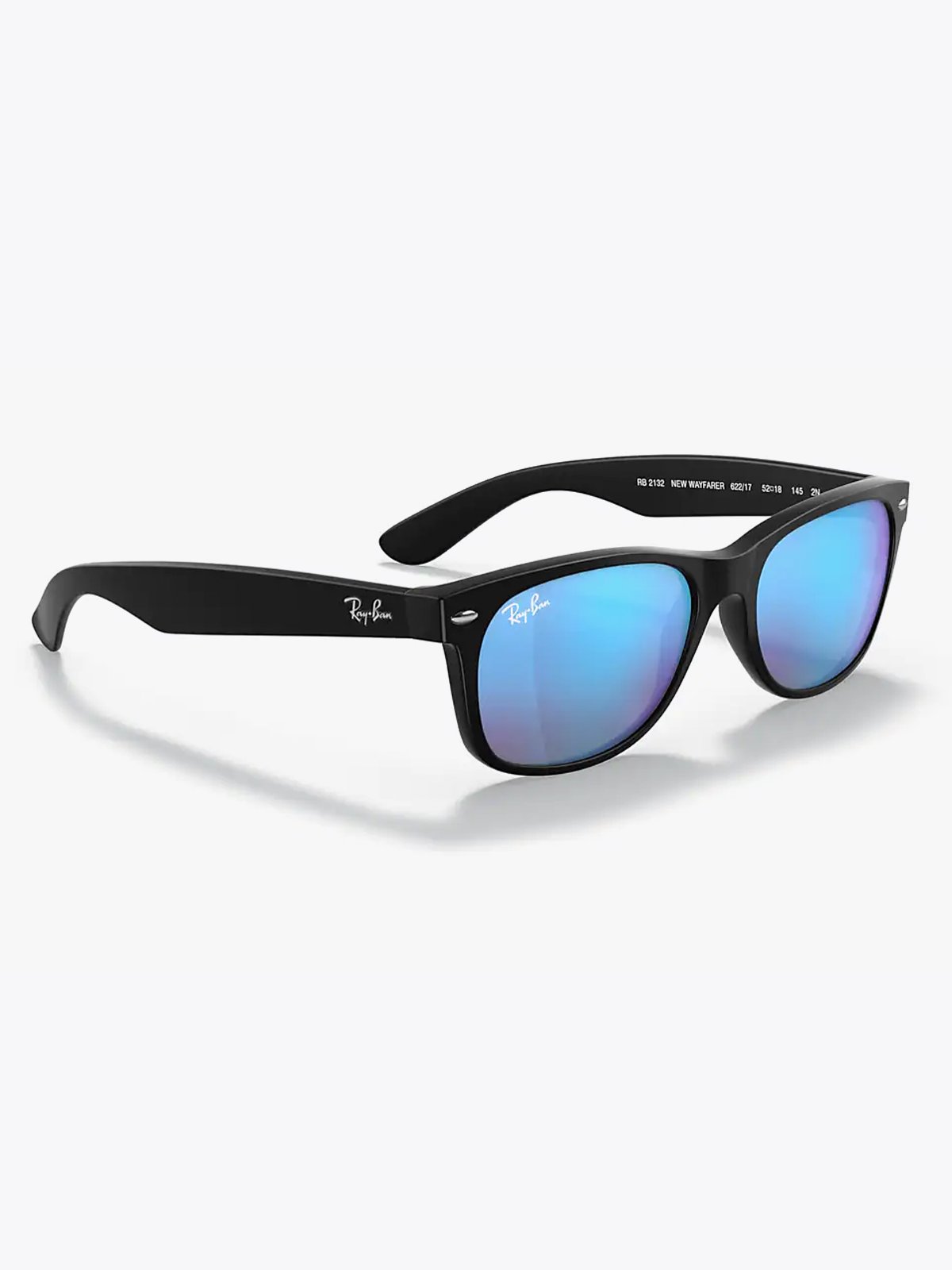 Ray-Ban New Wayfarer Black / Blue Flash | Glassbredde på denne fargen er 55 mm