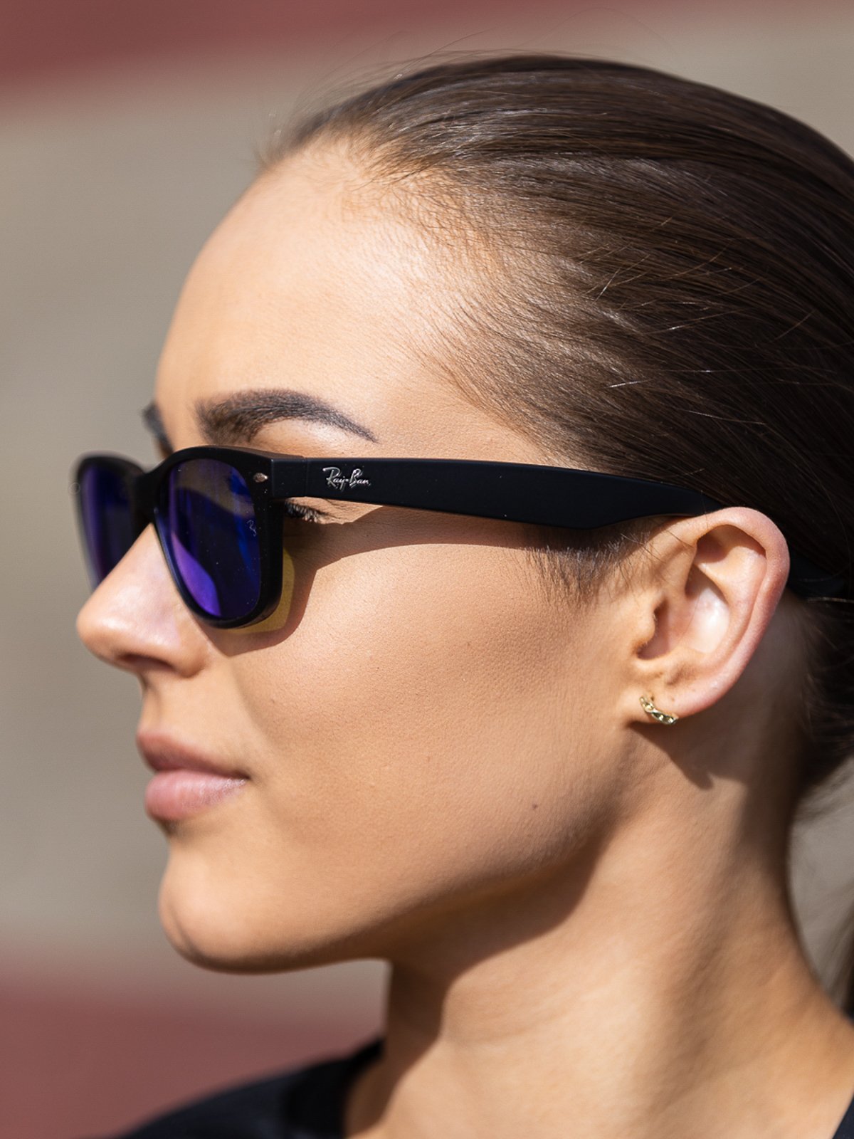 Ray-Ban New Wayfarer Black / Blue Flash | Glassbredde på denne fargen er 55 mm