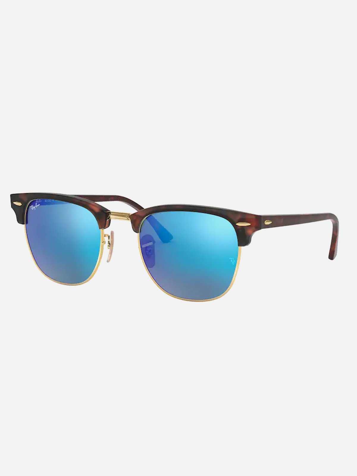 Ray-Ban Clubmaster Sand Havana / Grey mirror blue
