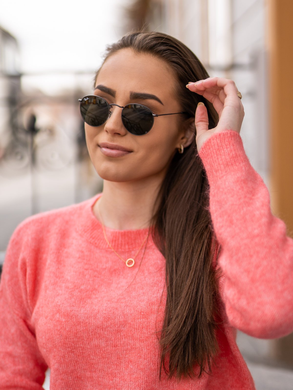 Ray-Ban Round Metal Rammefarge: Matte Gunmetal / Linsefarge: Green