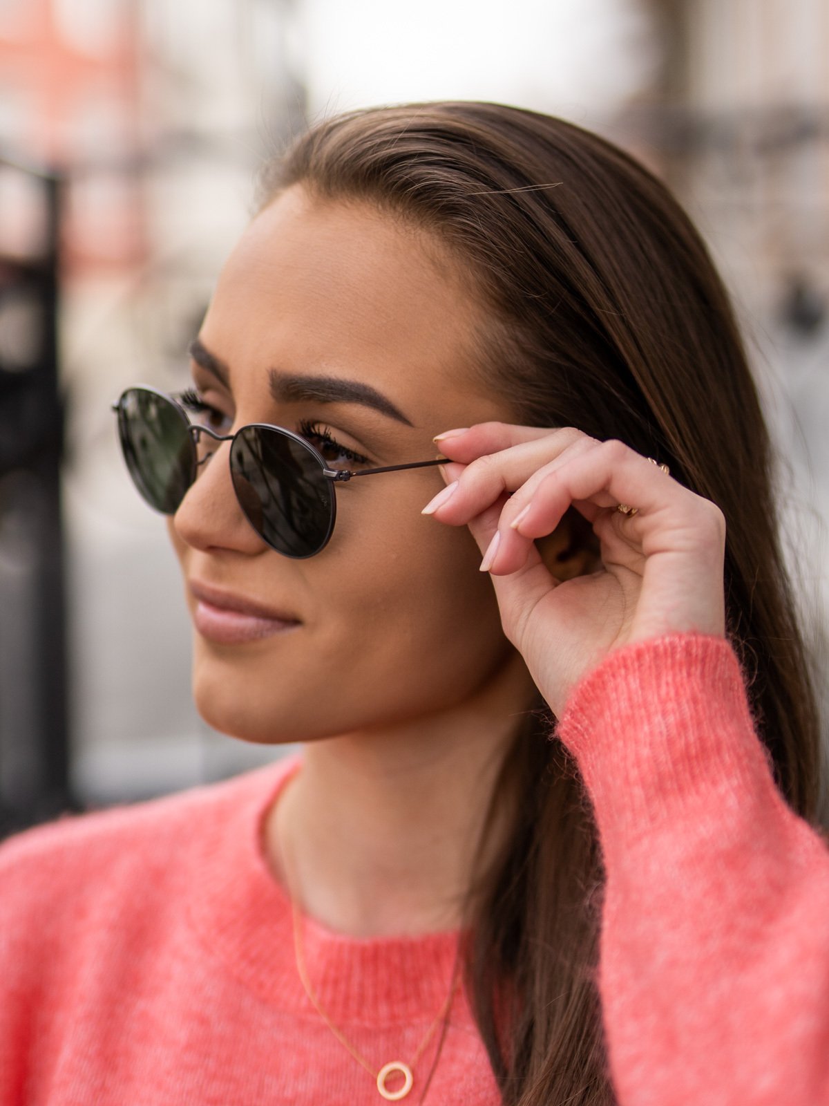 Ray-Ban Round Metal Rammefarge: Matte Gunmetal / Linsefarge: Green