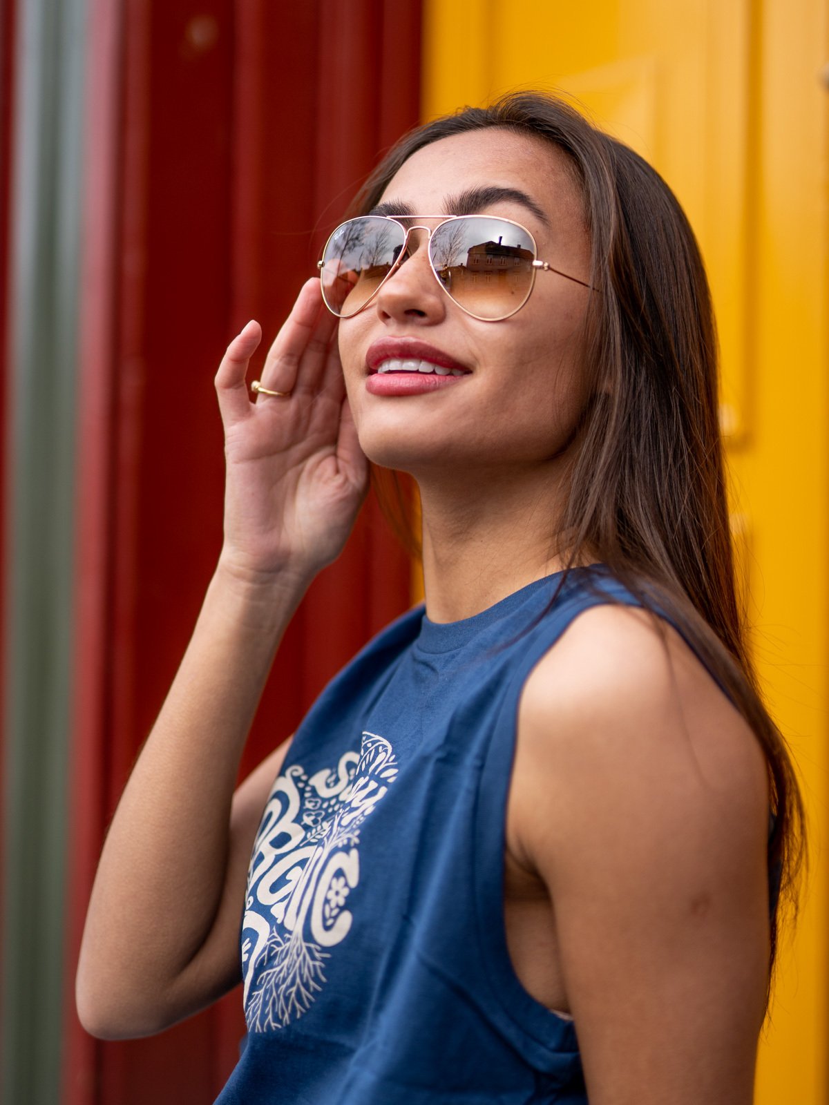 Ray-Ban Aviator Large Metal Rammefarge: Arista / Linsefarge: Clear Gradient Brown