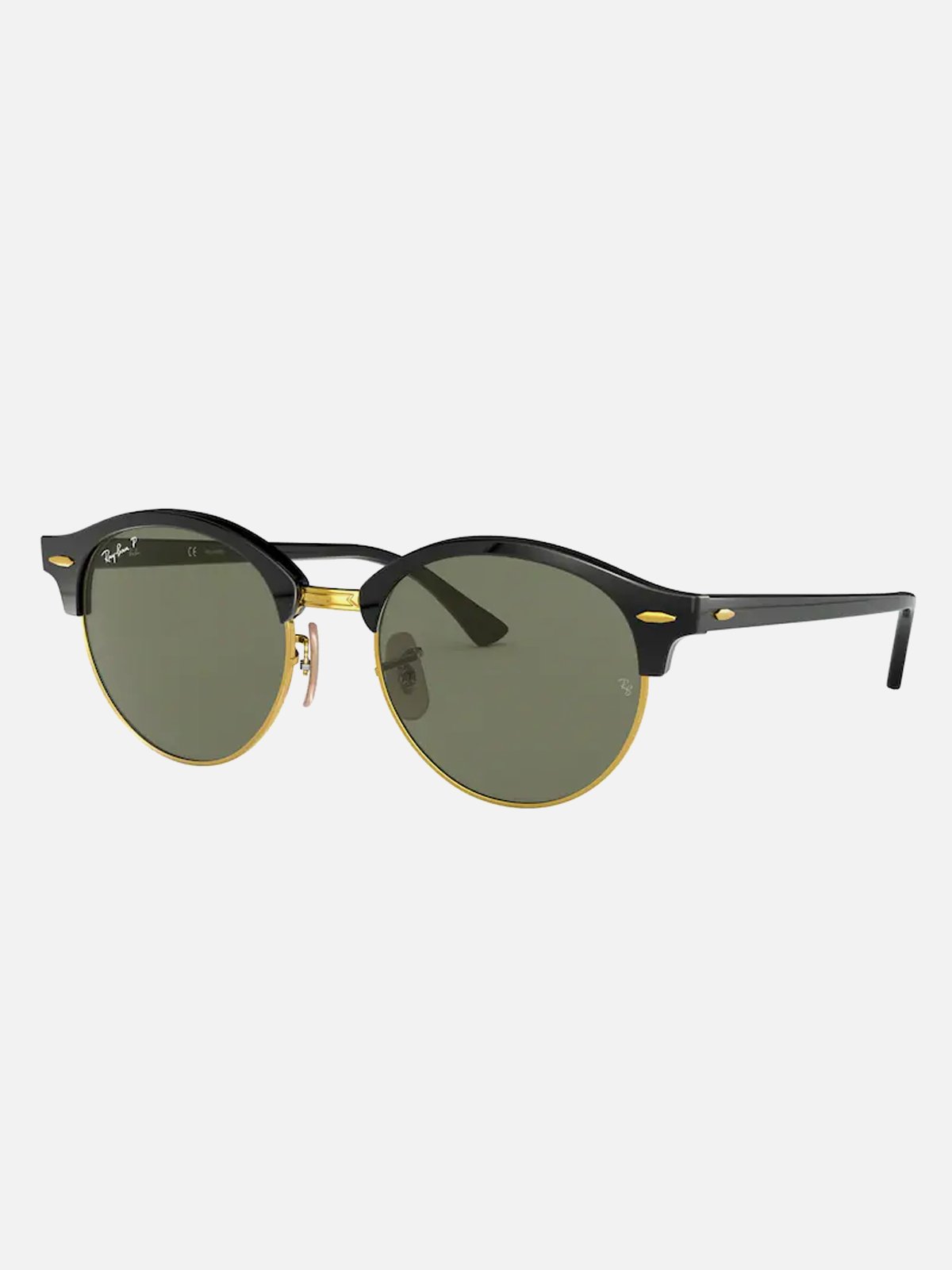 Ray-Ban Clubround Rammefarge: Black / Linsefarge: Green Non-Polarized