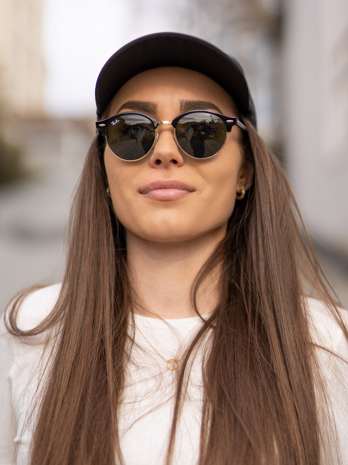 Ray-Ban Clubround Rammefarge: Black / Linsefarge: Green Non-Polarized