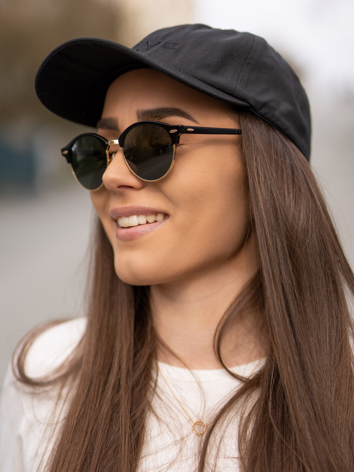 Ray-Ban Clubround Rammefarge: Black / Linsefarge: Green Non-Polarized