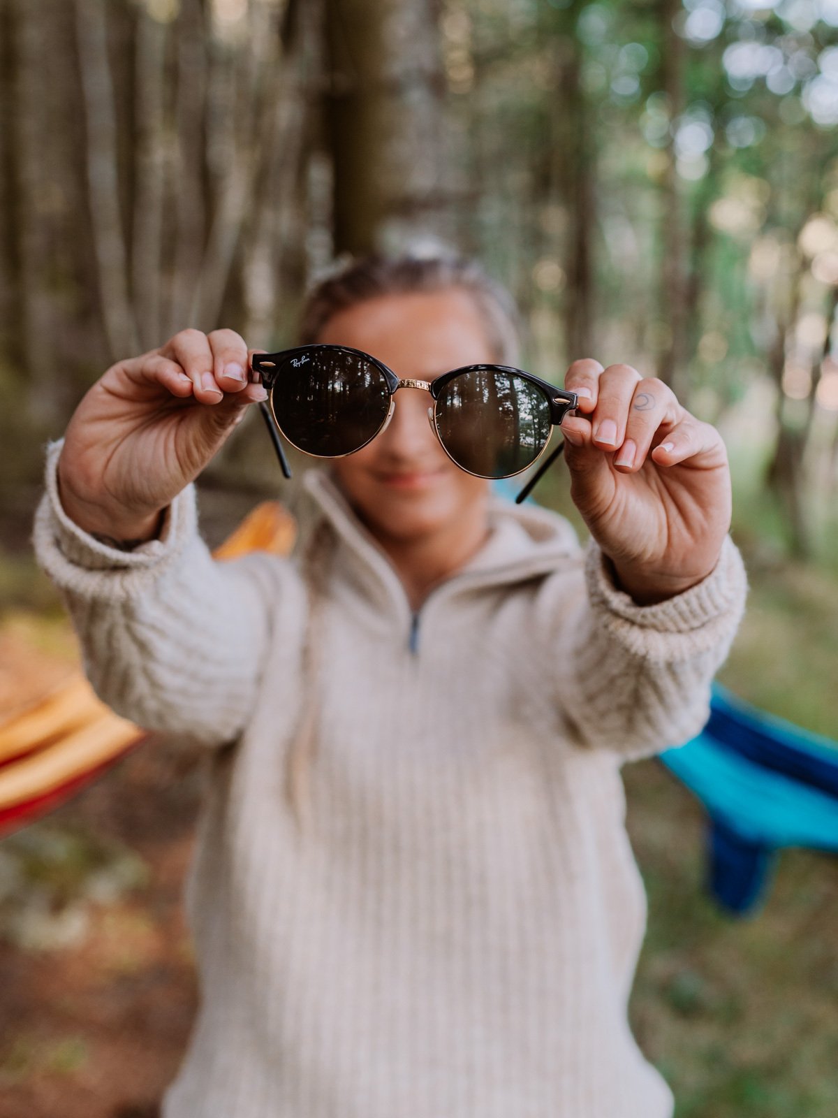 Ray-Ban Clubround Rammefarge: Black / Linsefarge: Green Non-Polarized