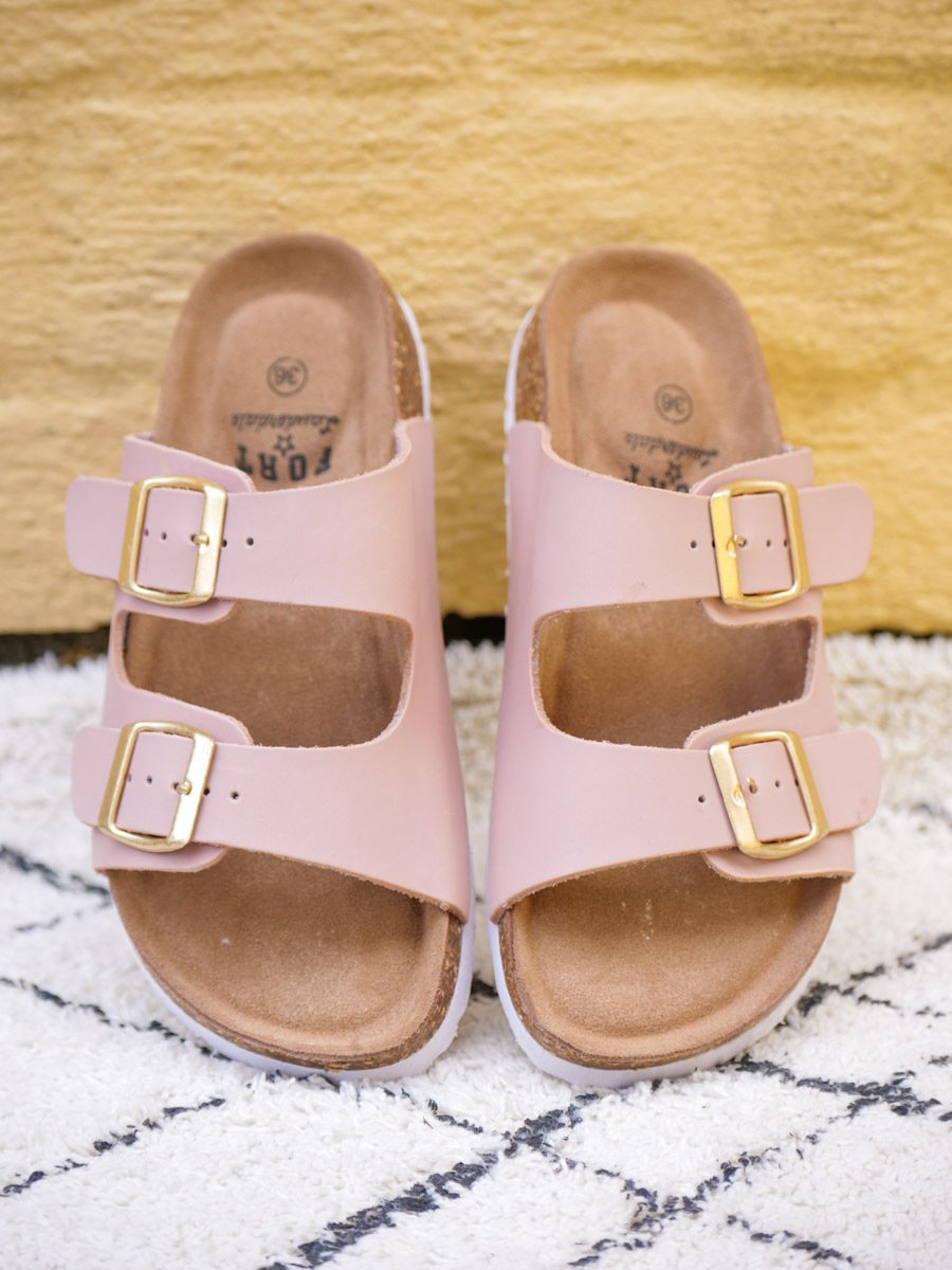 Fort Lauderdale Baste Cork Sandal Leather Zephyr