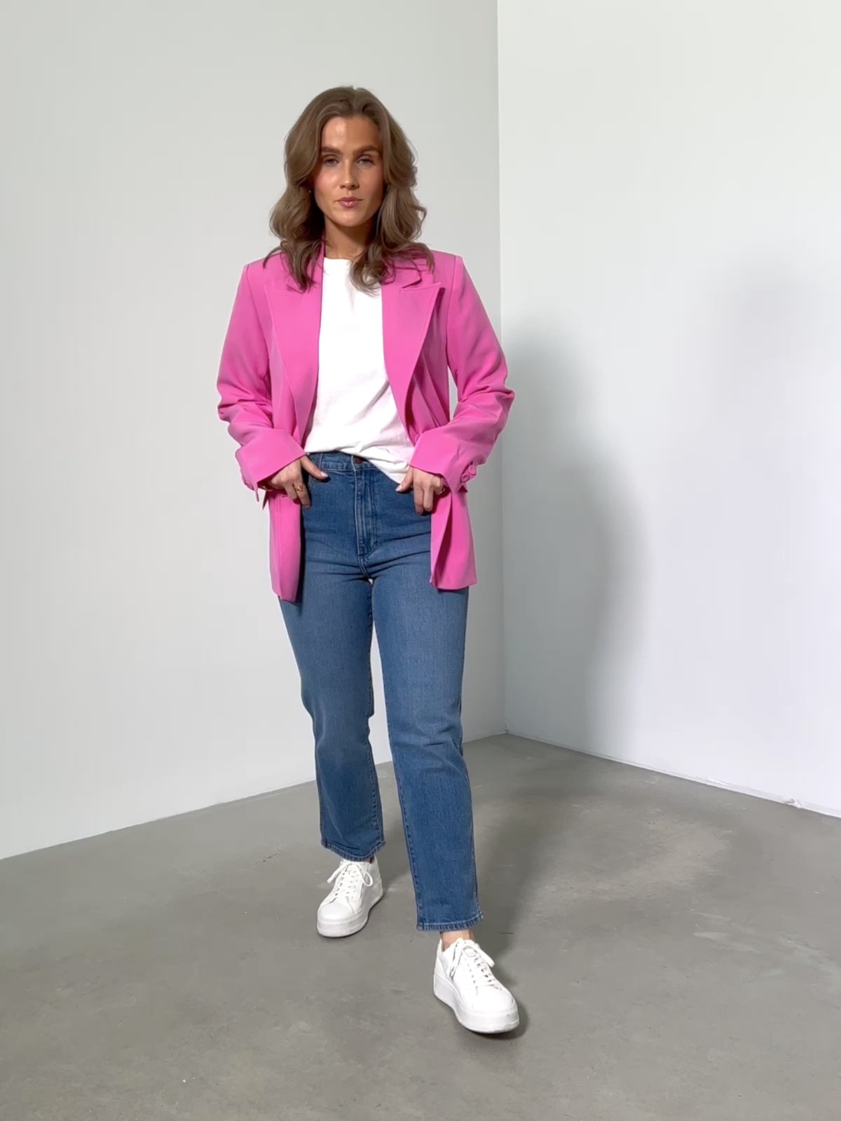 Y.A.S Aza 7/8 Blazer Phlox Pink