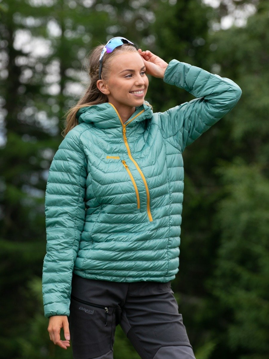 Bergans Cecilie Down Light Anorak Light Forest Frost / Forest Frost
