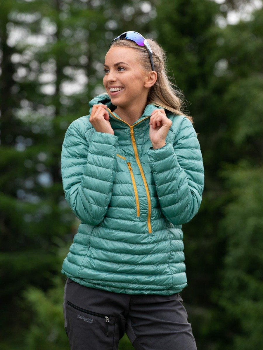 Bergans Cecilie Down Light Anorak Light Forest Frost / Forest Frost
