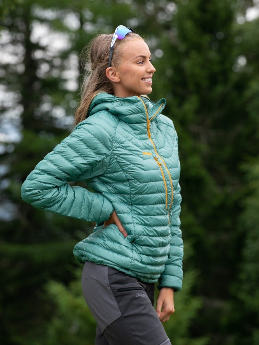 Bergans Cecilie Down Light Anorak Light Forest Frost / Forest Frost