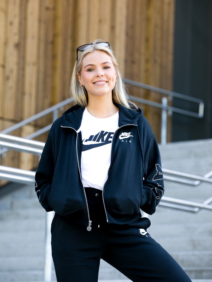 Nike Air Full Zip Hoodie Black/ Ice Silver