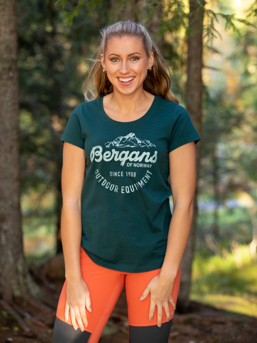 Bergans Classic Tee Dark Forest Frost / Misty Forest