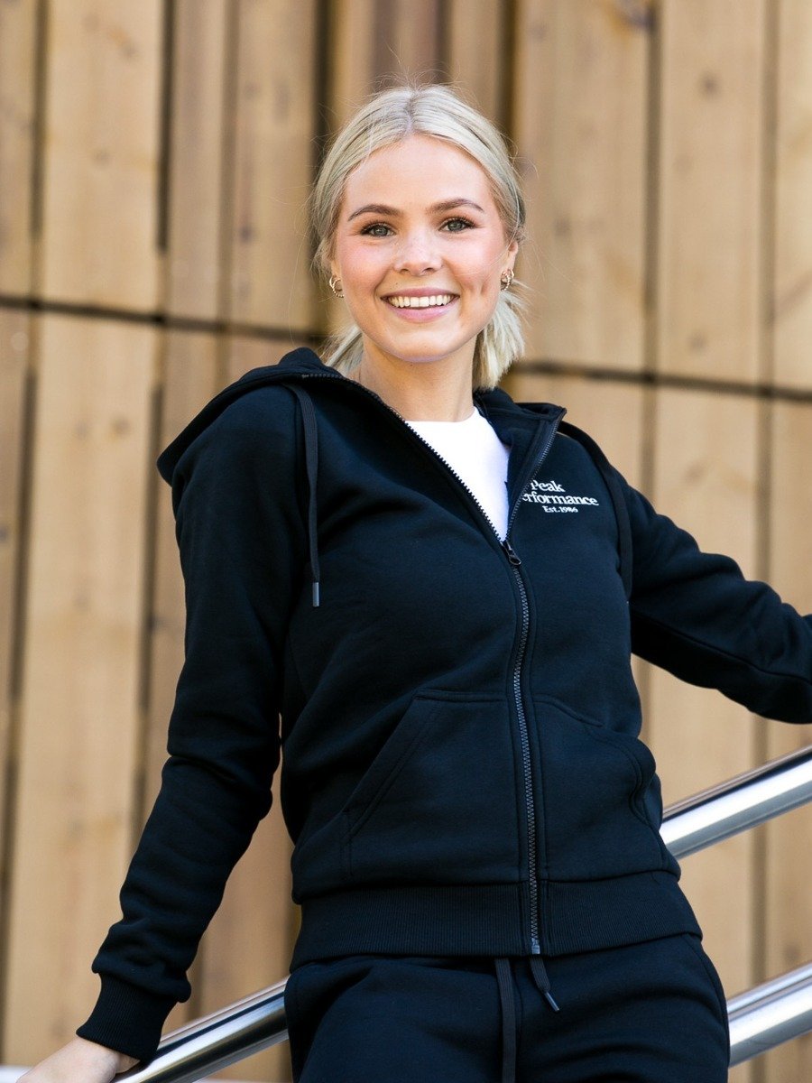 Peak Performance Original Zip Hood Black