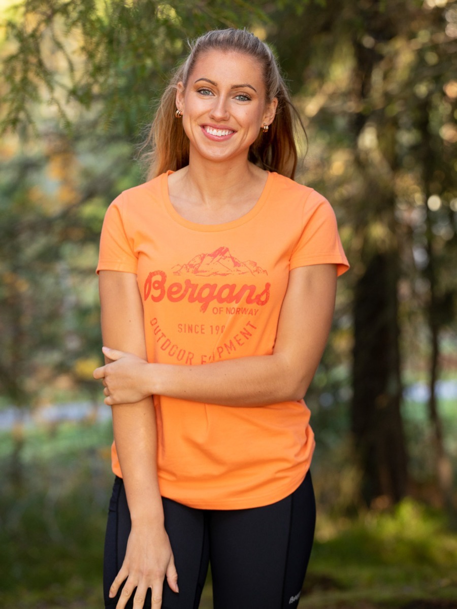 Bergans Classic Tee Cantaloupe / Brick