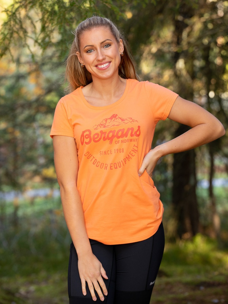 Bergans Classic Tee Cantaloupe / Brick