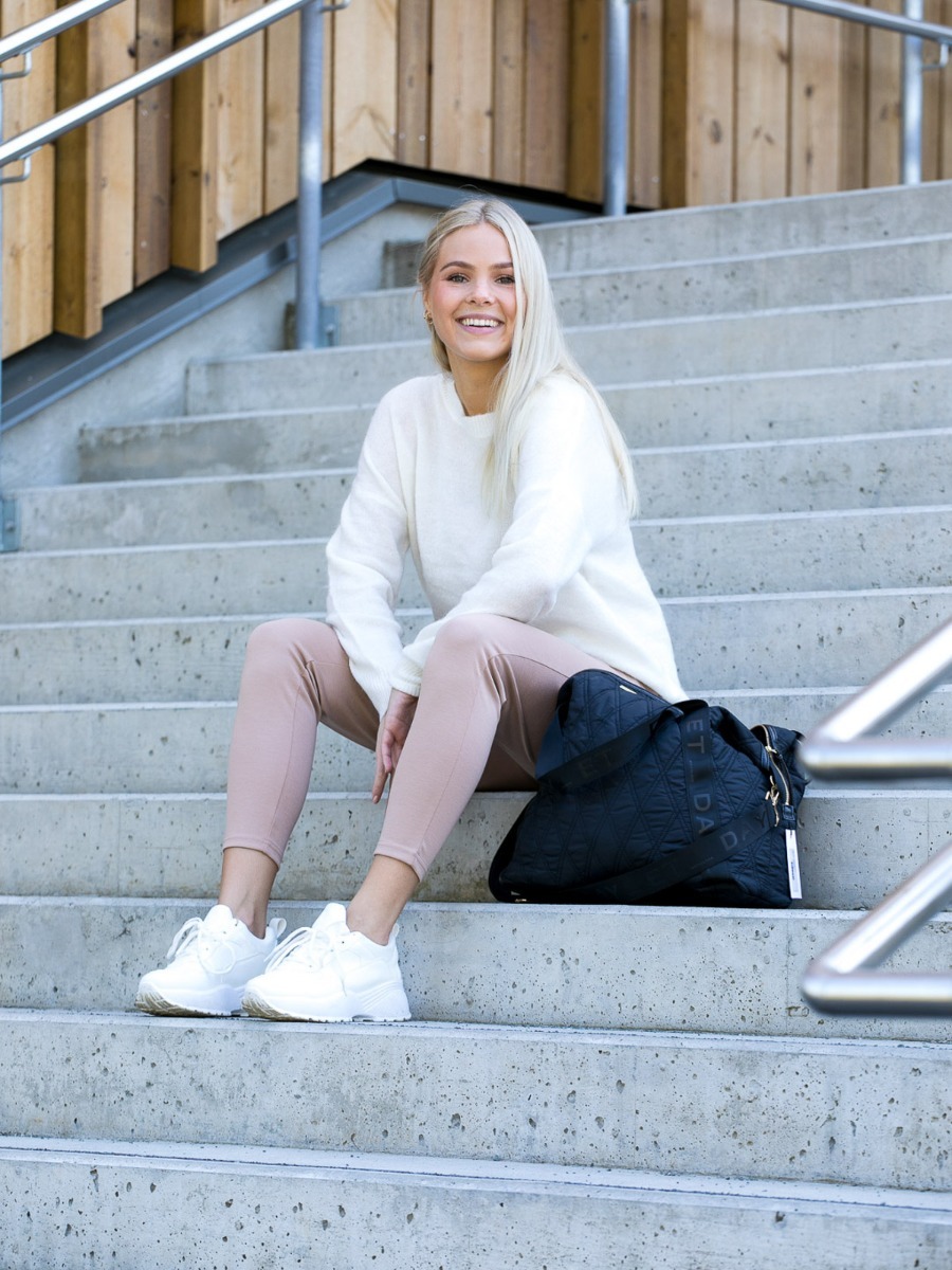 Ichi Kate Pant Cropped Natural