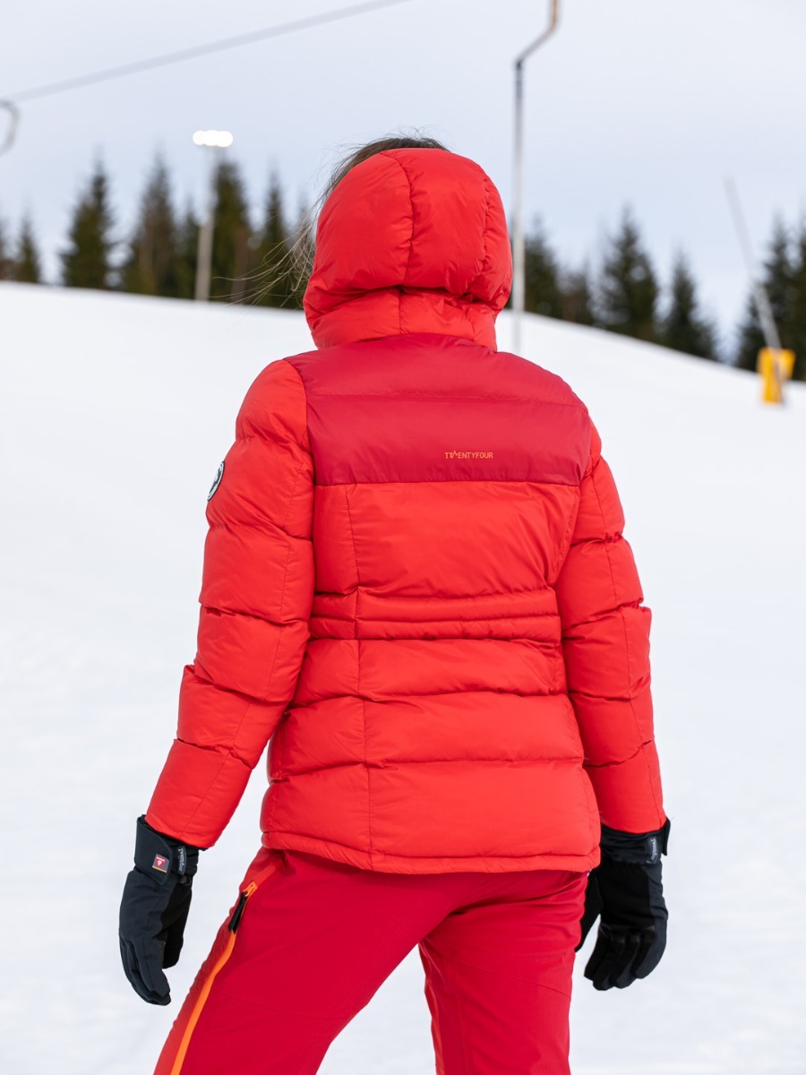 Twentyfour Isbre Ecodown Jakke Varm rød