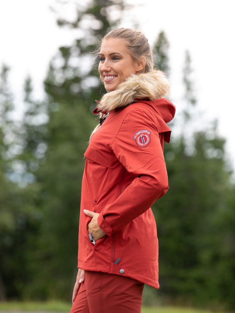 Twentyfour Finse 2.0 2-Lags Anorakk Mørk Rust