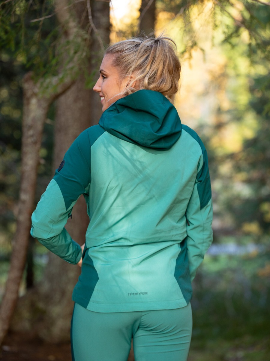 Twentyfour Flåm Stretch 2-Lags Jakke Sjøgrønn