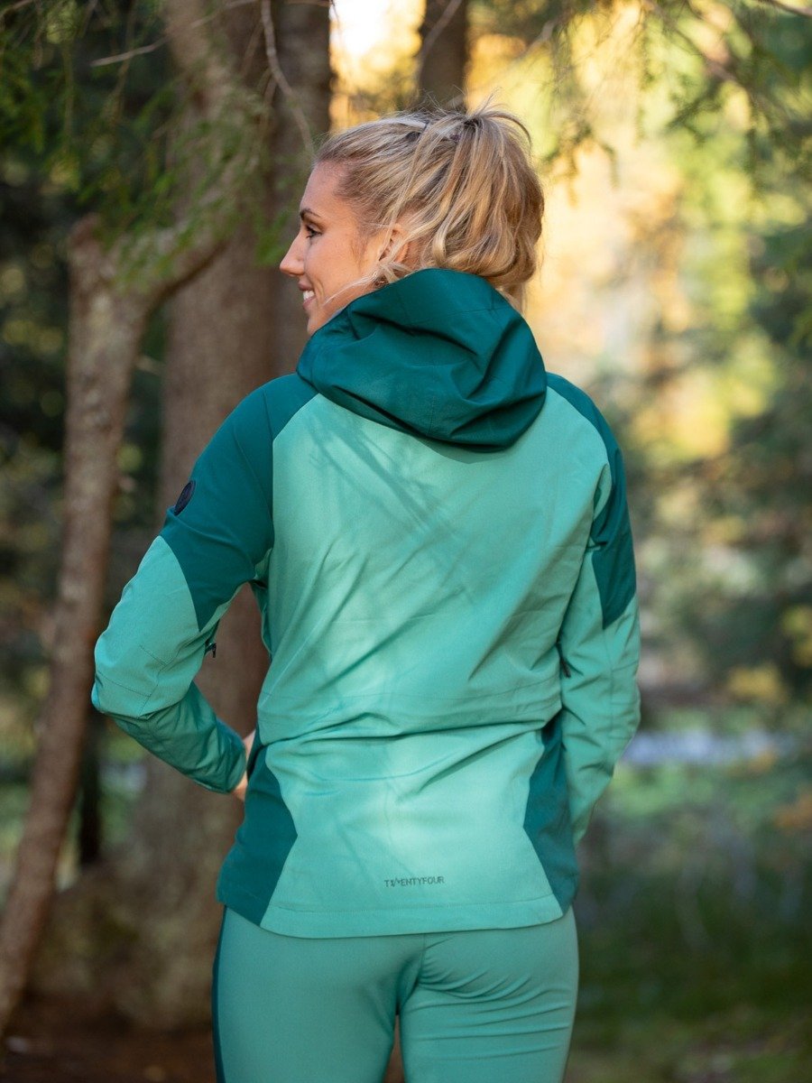 Twentyfour Flåm Stretch 2-Lags Jakke Sjøgrønn