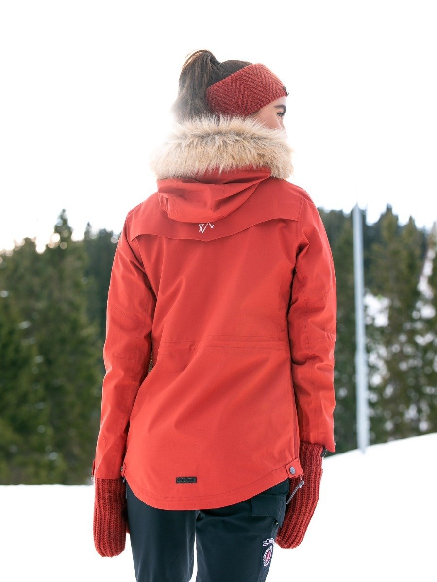 Twentyfour Finse 2.0 2-Lags Anorakk Mørk Rust