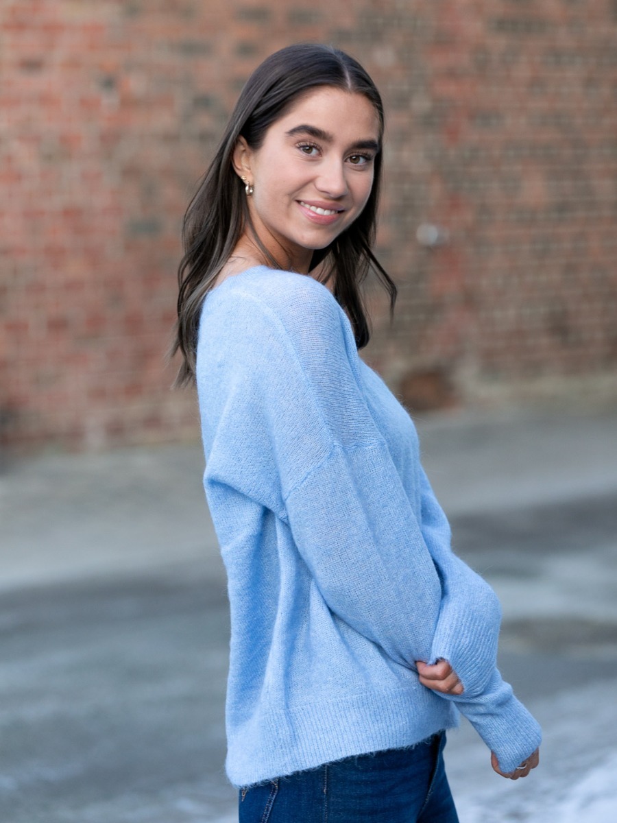 MSCH Copenhagen Femme Mohair O-Neck Pullover Hydrangea