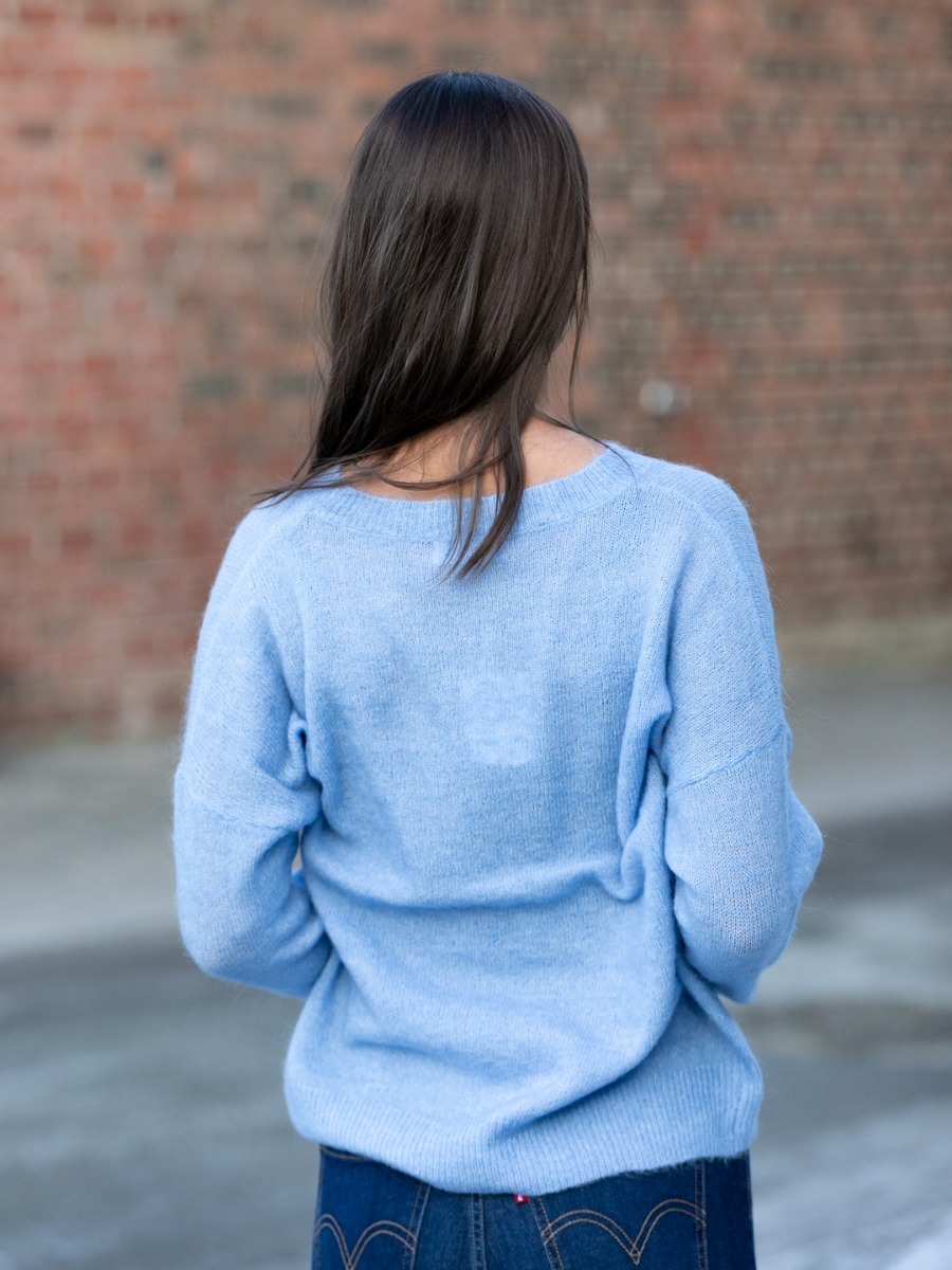 MSCH Copenhagen Femme Mohair O-Neck Pullover Hydrangea