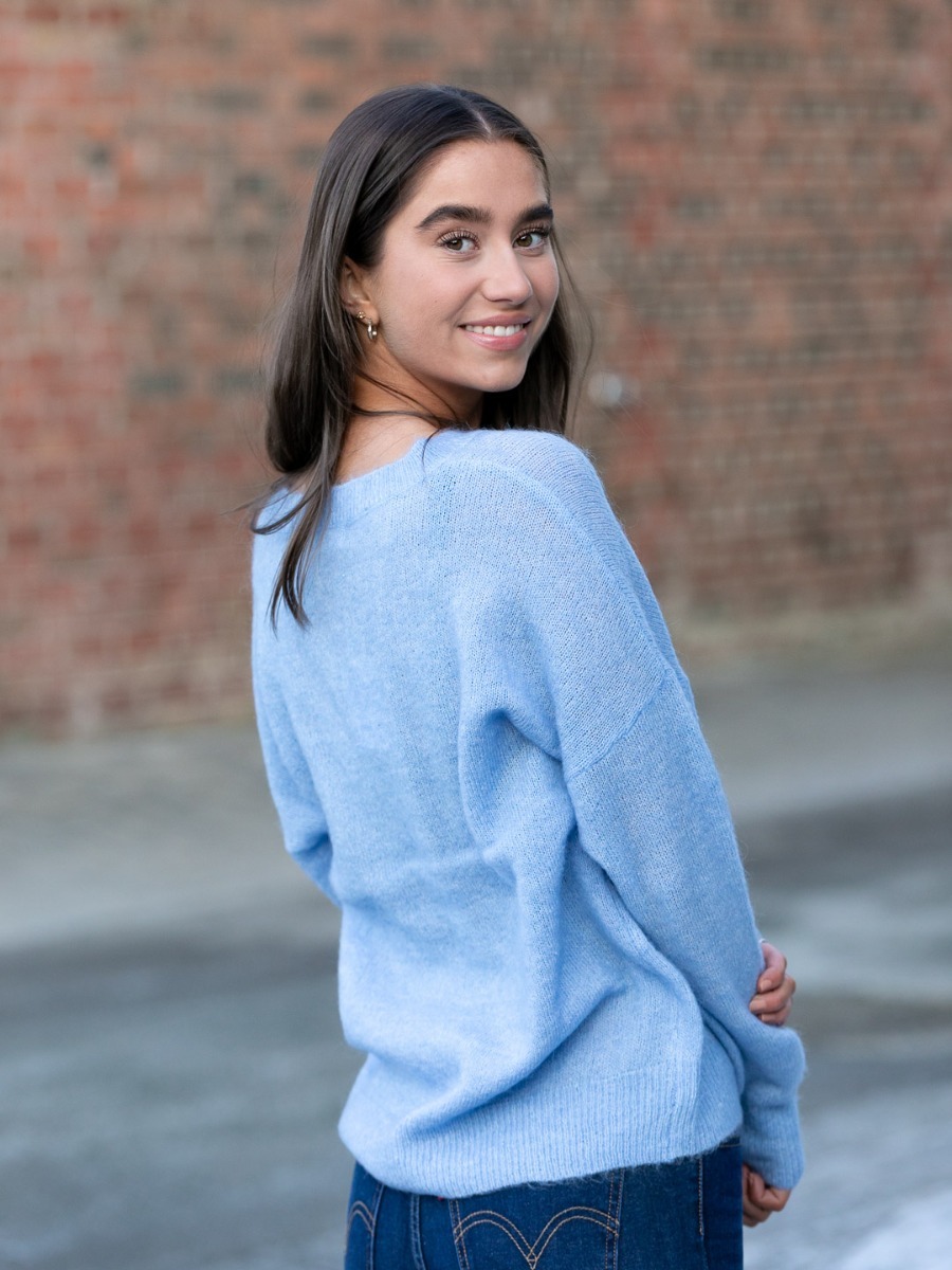 MSCH Copenhagen Femme Mohair O-Neck Pullover Hydrangea