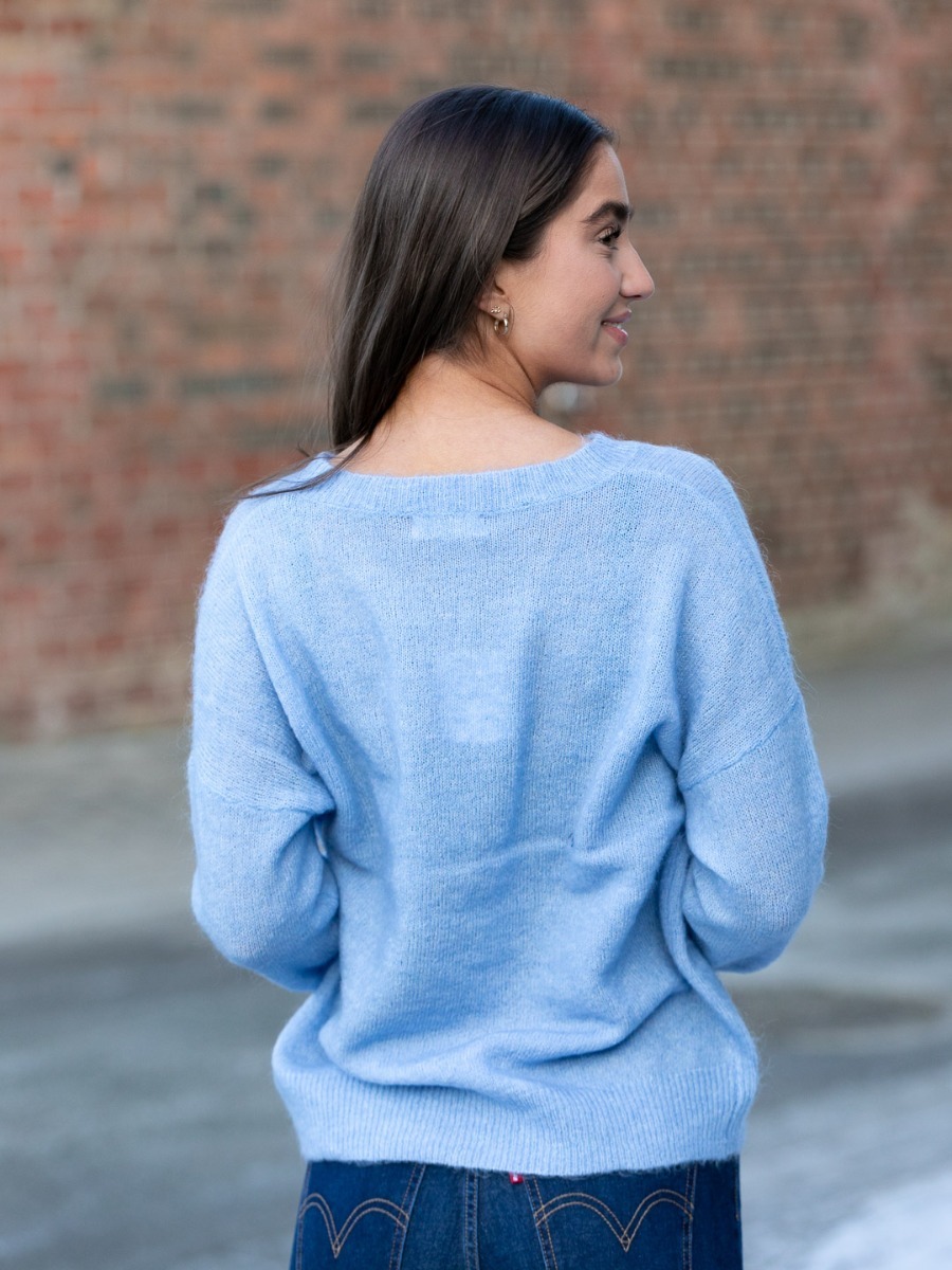 MSCH Copenhagen Femme Mohair O-Neck Pullover Hydrangea