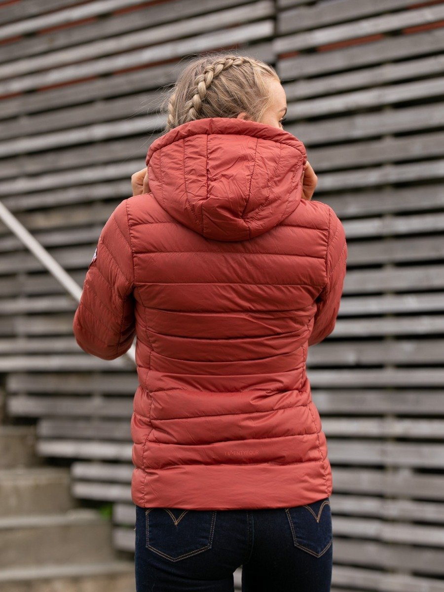Twentyfour Finse Dunjakke Mørk Rust