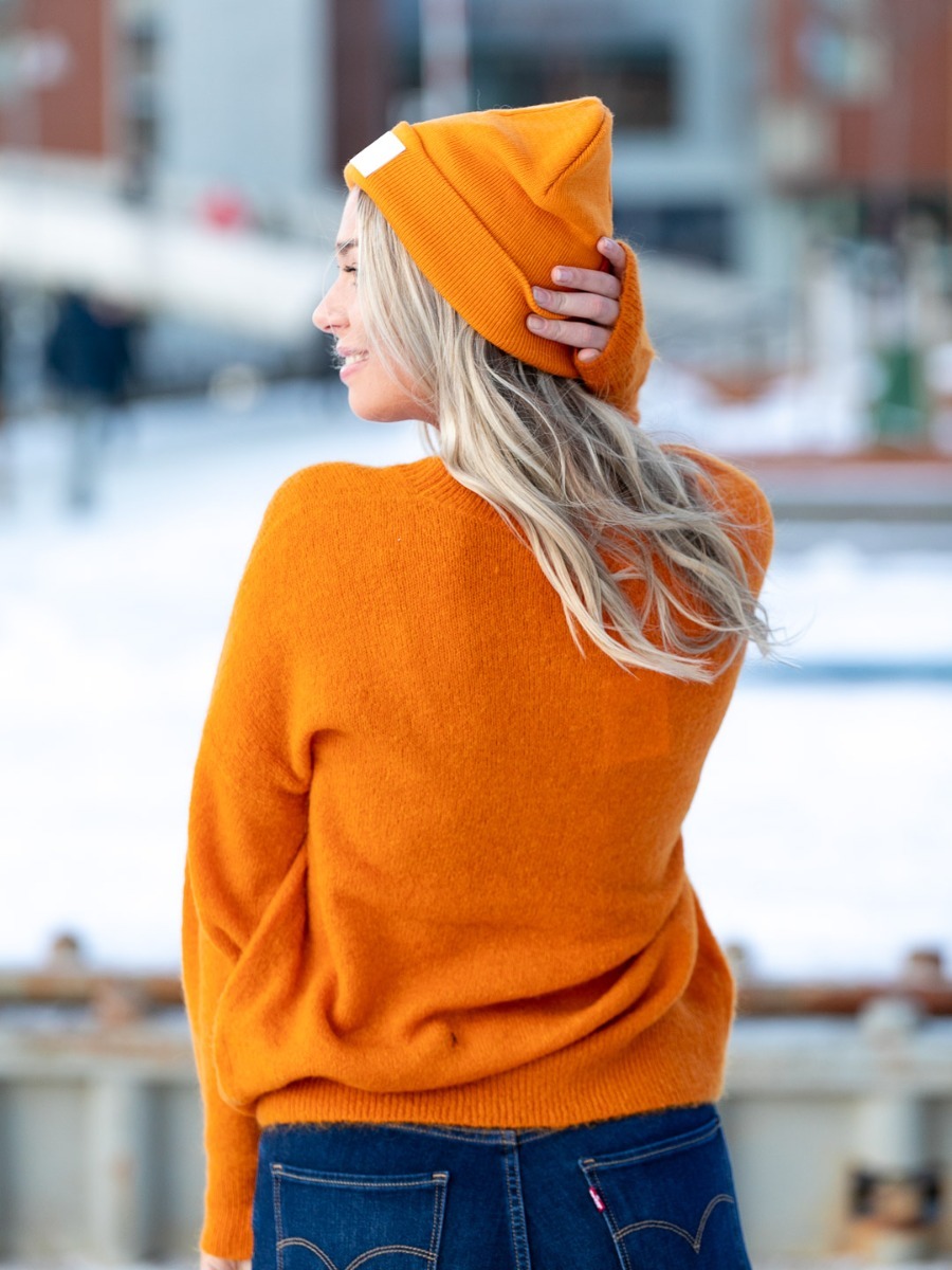 MSCH Copenhagen Femme Mohair O-Neck Pullover Marmalade