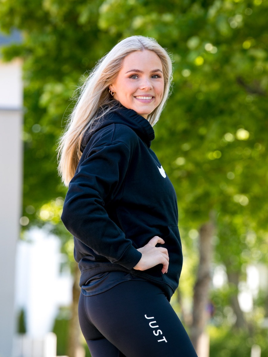 Nike Sportswear Swoosh Hoodie Black/ White