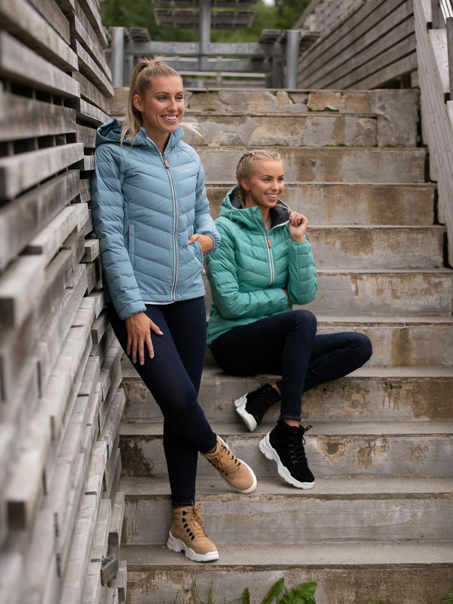 Twentyfour Finse Stretch Dunjakke Smaragd