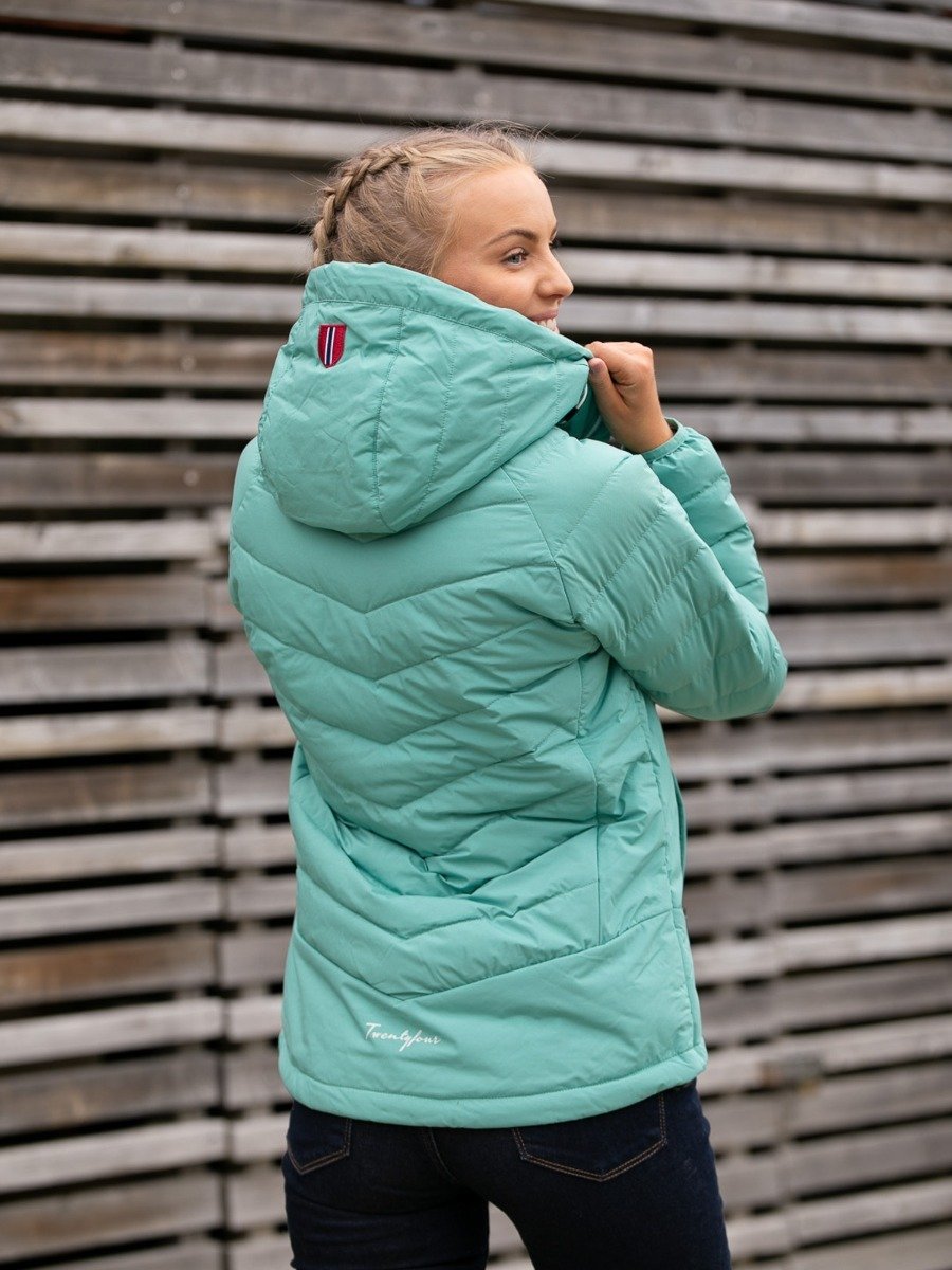 Twentyfour Finse Stretch Dunjakke Smaragd
