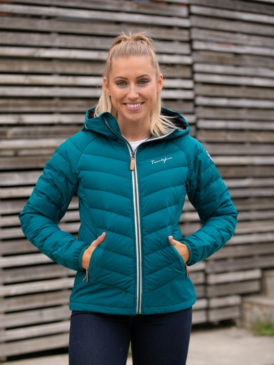 Twentyfour Finse Stretch Dunjakke Mørk grønn