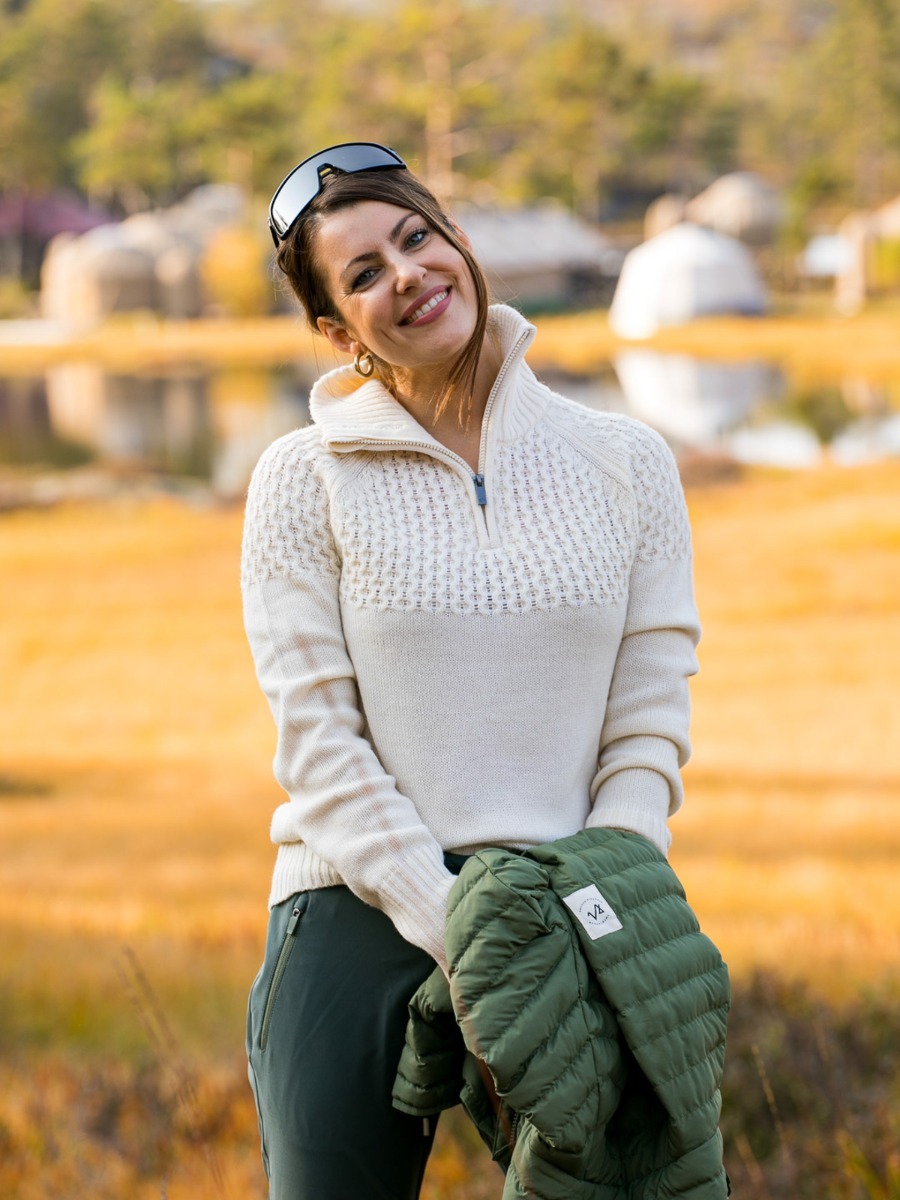 Twentyfour Mellow Wave Ull Half zip Bomull