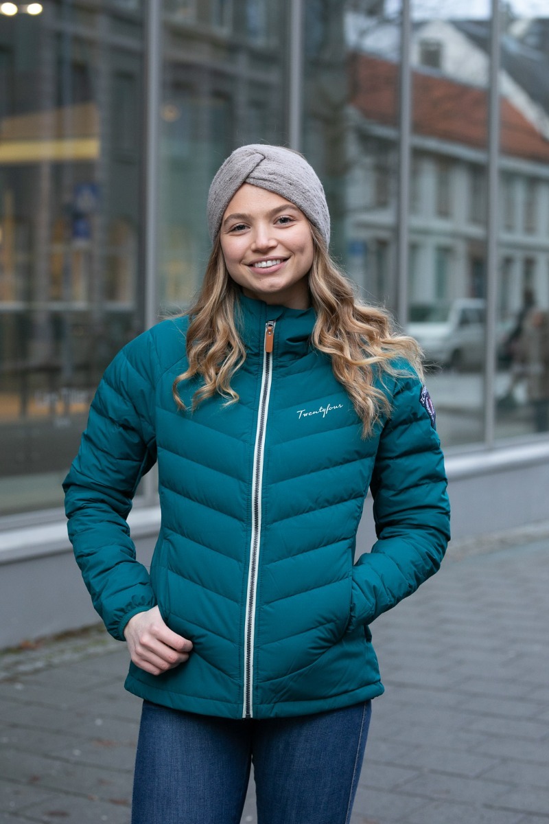 Twentyfour Finse Stretch Dunjakke Mørk grønn