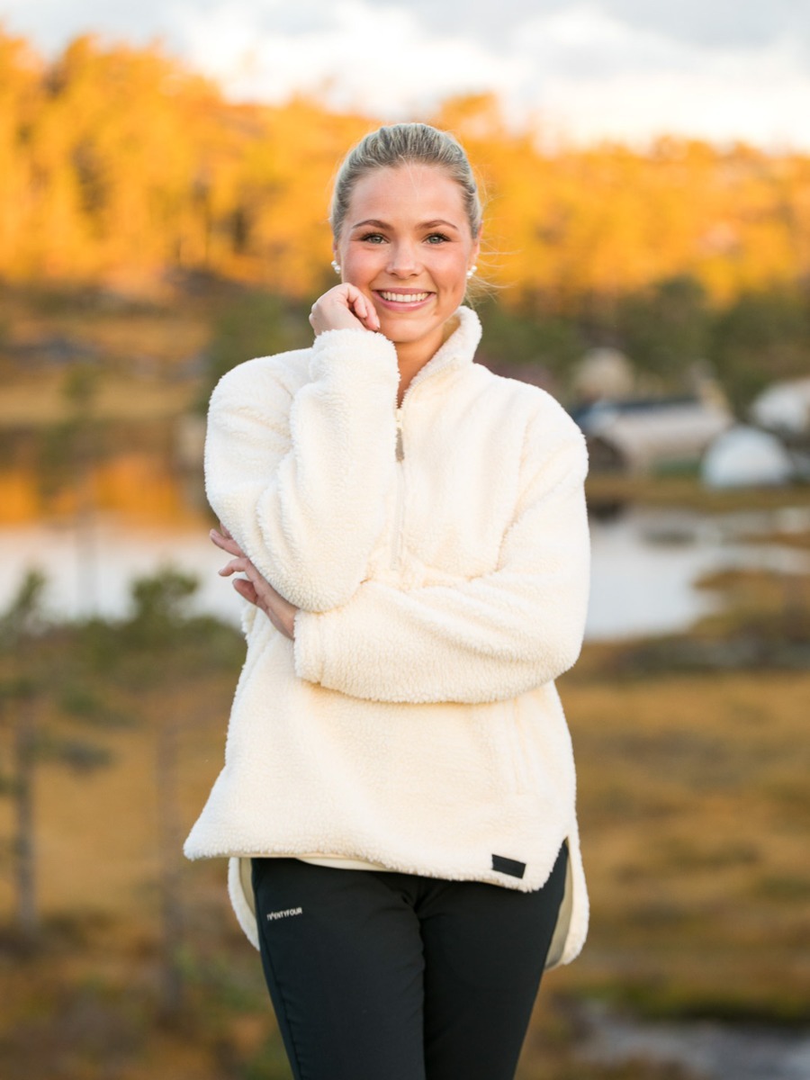 Twentyfour Mellow Pile Half Zip Bomull