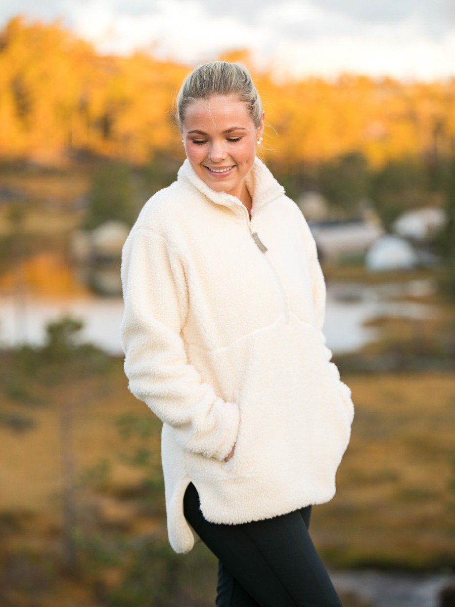 Twentyfour Mellow Pile Half Zip Bomull