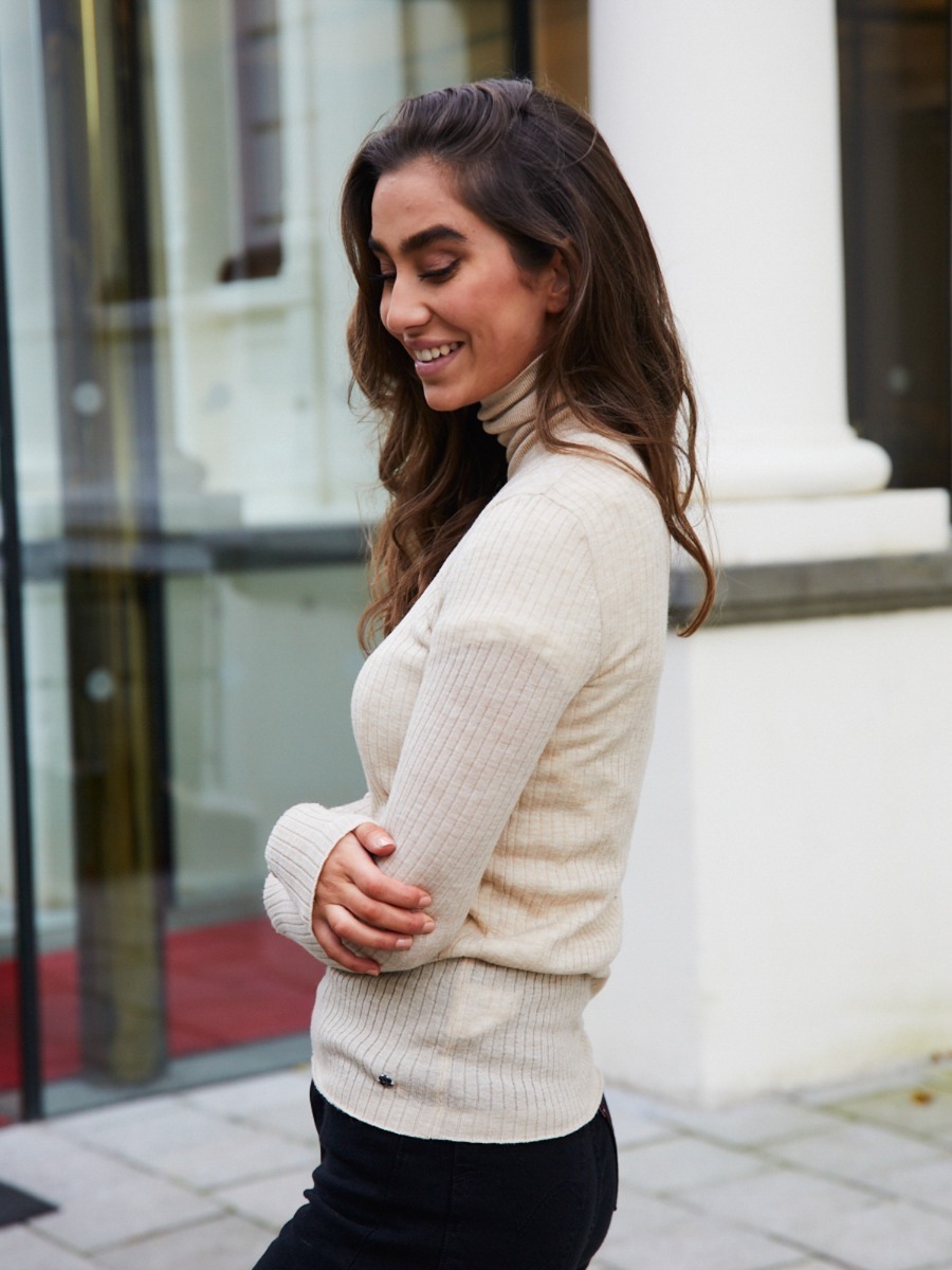 Urban Pioneers Marit Wool Turtleneck Sand