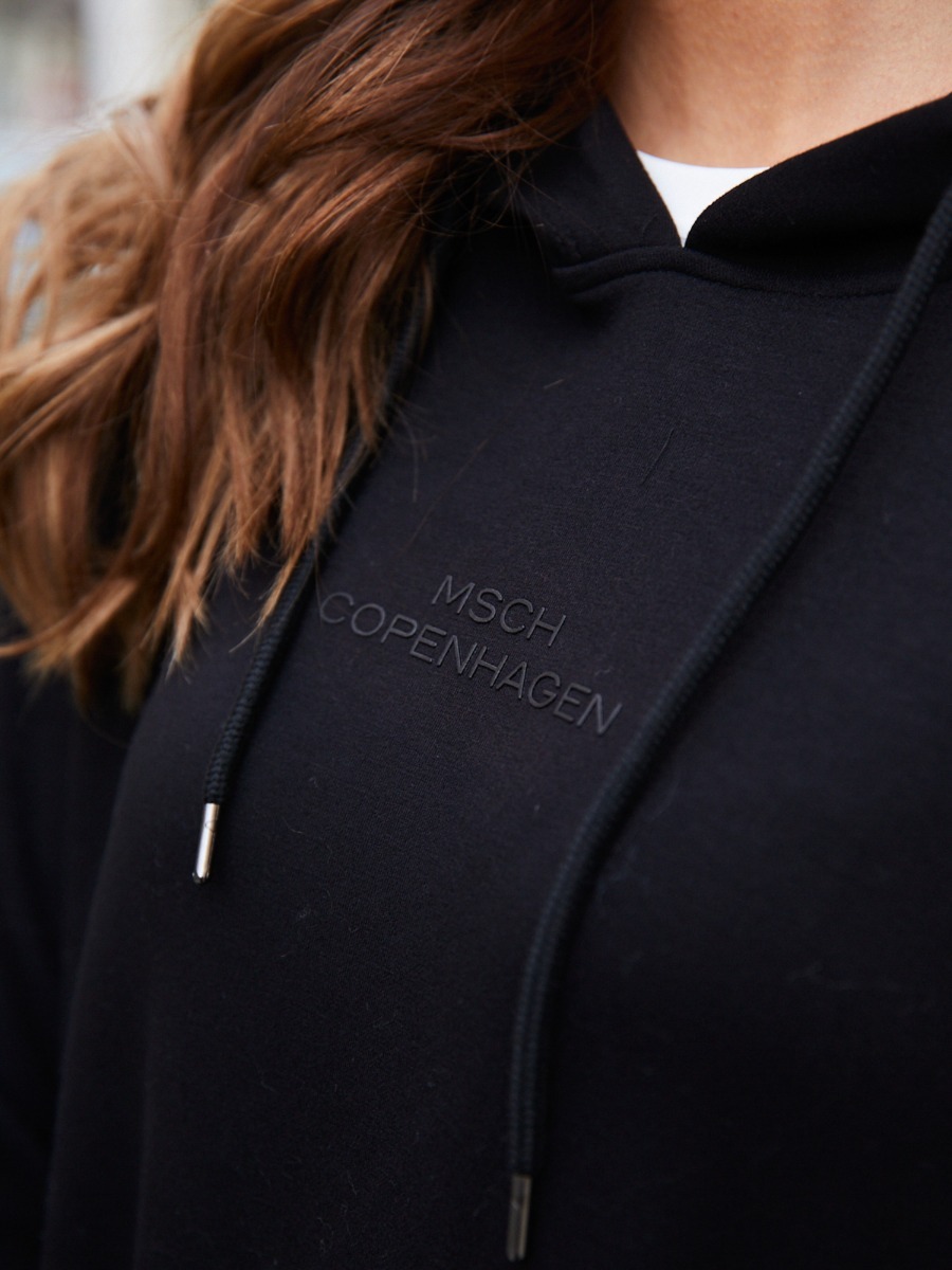 MSCH Copenhagen Ima DS Logo Hood Sweatshirt Black