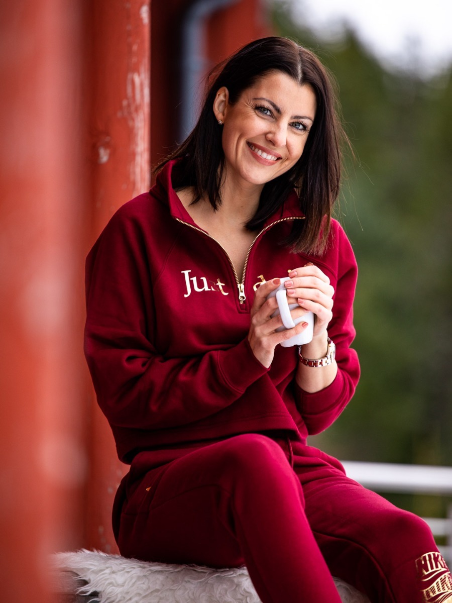 Nike Funnel 1/2 ZIP BB Shine Team red