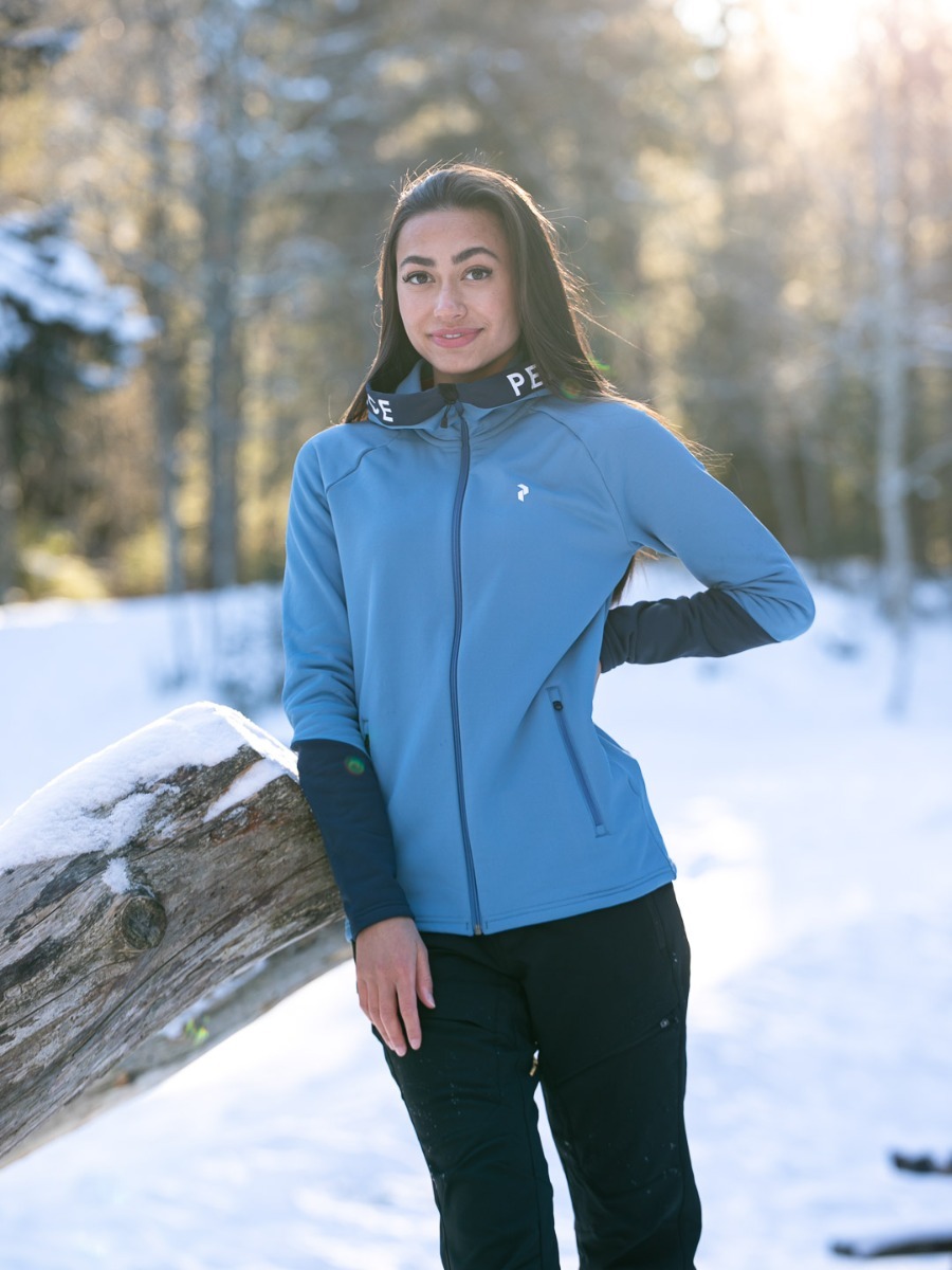 Peak Performance Rider Zip Hood Dark Haze