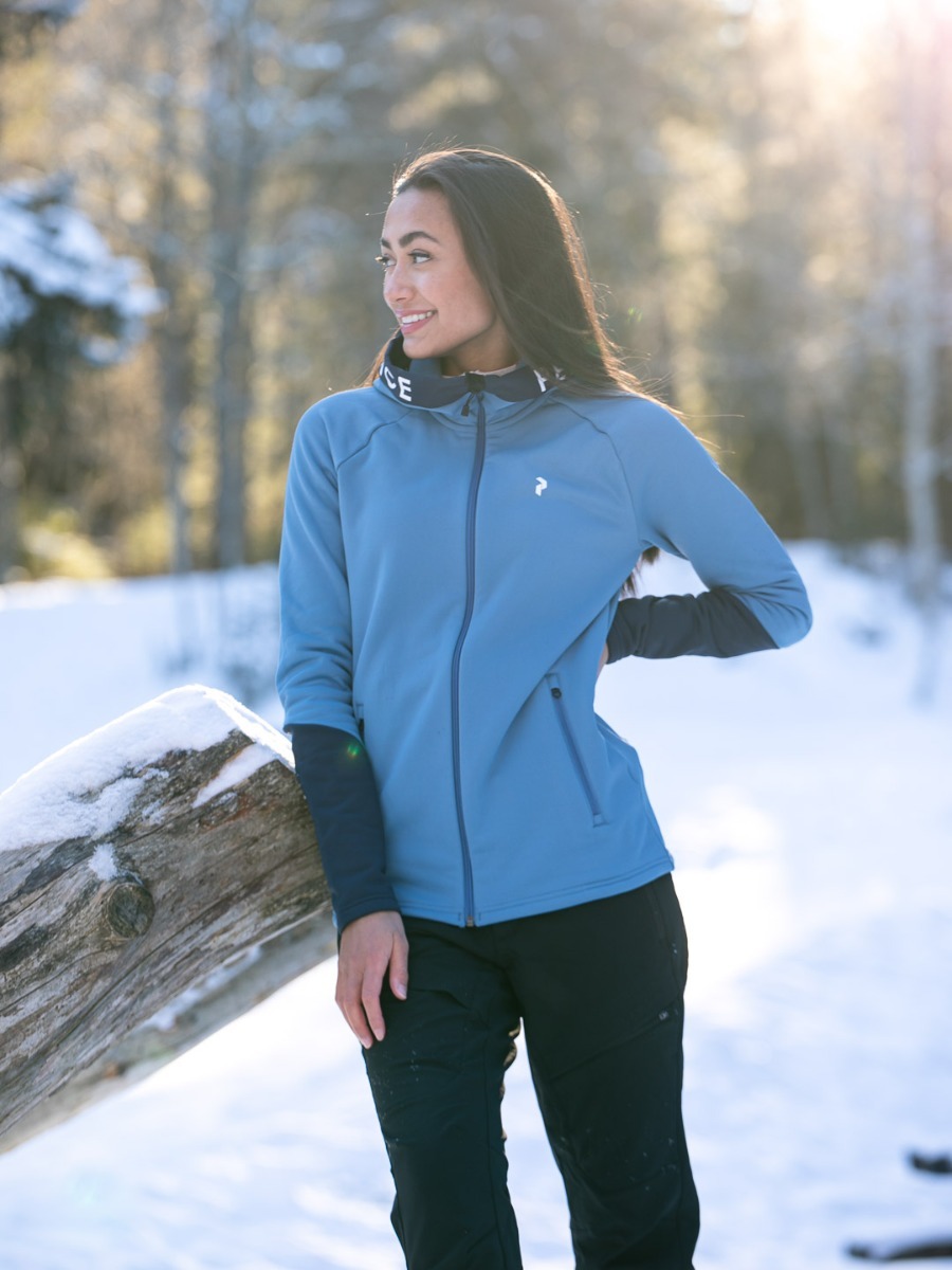 Peak Performance Rider Zip Hood Dark Haze