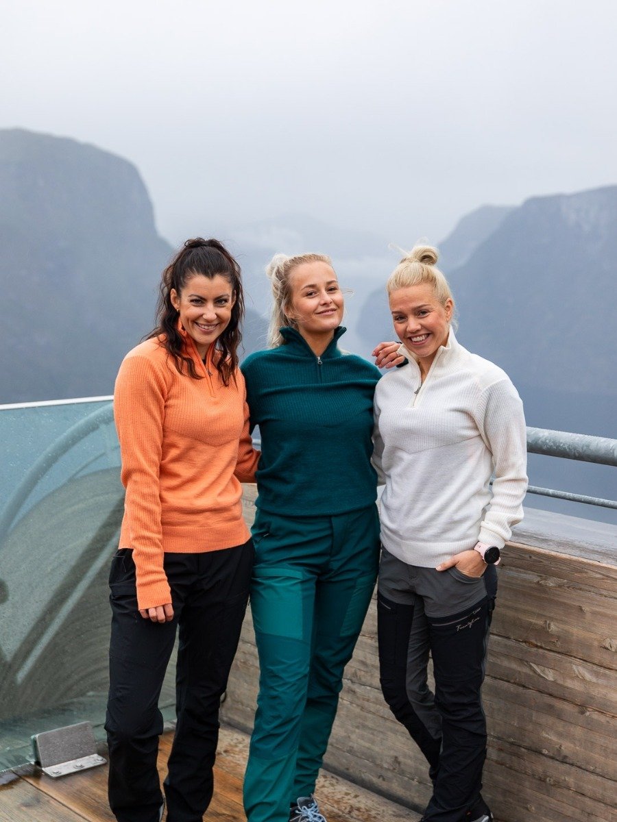 Twentyfour Flåm Half Zip Ullgenser Mørk grønn